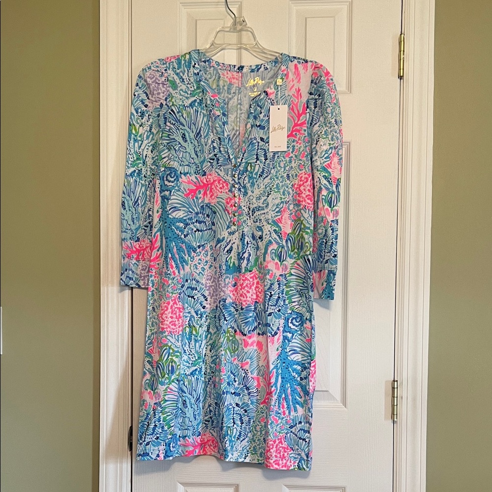 Lilly Pulitzer Coral Reef Print Shift Dress - Blue, Pink, Green